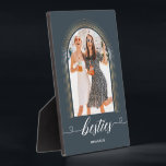 Plaque Photo Elégant cadeau moderne pour Bestie BFF garde photo<br><div class="desc">Elégant cadeau moderne pour Bestie BFF garde photo</div>
