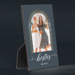 Plaque Photo Elégant cadeau moderne pour Bestie BFF garde photo<br><div class="desc">Elégant cadeau moderne pour Bestie BFF garde photo</div>