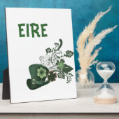 Plaque Photo Élégant Casquette Shamrock (Côté)