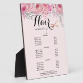 Plaque Photo Elégant ciseaux d'or rose cervices coiffeur (Côté)