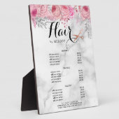 Plaque Photo Elégant ciseaux d'or rose cervices coiffeur (Côté)