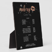 Plaque Photo Elegant copper rose gold lips and marble makeup (Côté)