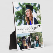 Plaque Photo Élégant diplôme 3 photo collage diplômé (Côté)