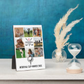 Plaque Photo Elégant Golf Monogramme Conception de collage (Côté)