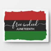 Plaque Photo Élégant JUNETE JUNEENTH PANAfricain LIBRE (Devant)