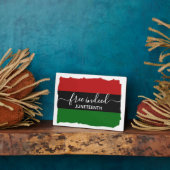 Plaque Photo Élégant JUNETE JUNEENTH PANAfricain LIBRE (Côté)