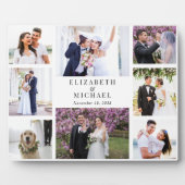 Plaque Photo Élégant Mariage photo Collage (Devant)