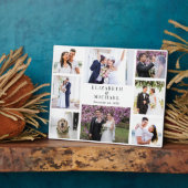 Plaque Photo Élégant Mariage photo Collage (Côté)