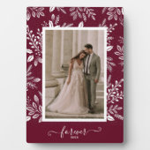 Plaque Photo Elégant mariage photo sans cadre Easel (Devant)