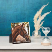 Plaque Photo Élégant Mémorial de Cheval dans nos Cœurs pour Tou (Insitu)