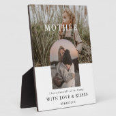 Plaque Photo Élégant Mini 2 Photo MÈRE (Côté)