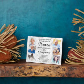 Plaque Photo Elégant Personnaliser Photo Heaven Mariage Memoria (Côté)