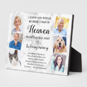 Plaque Photo Elégant Personnaliser Photo Heaven Mariage Memoria (Côté)