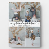 Plaque Photo élégant | Petits-enfants | Collage de photos (Devant)