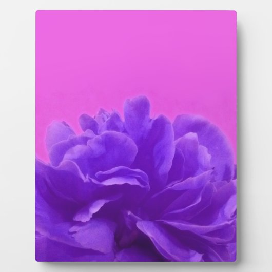 Plaque Photo Elegant Purple Raspberry Floral (Devant)