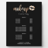 Plaque Photo Élégant rose moderne de services de maquillage de  (Devant)