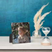 Plaque Photo Elegant Script Signature Name Photo (Insitu)