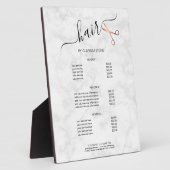 Plaque Photo Elégant service de ciseaux d'or rose moderne (Côté)