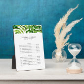 Plaque Photo Elégant Tropical Interior Designer Tarification (Côté)