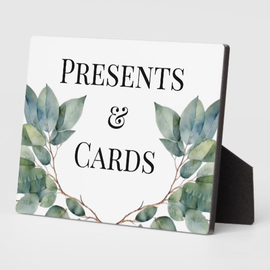 Plaque Photo Élégant vert botanique teals feuillage (Côté)