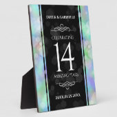 Plaque Photo Élégante 14ème anniversaire du Mariage Opal (Côté)