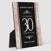 Plaque Photo Elégante 30ème Mariage Pearl Anniversaire de céléb (Côté)