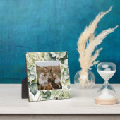 Plaque Photo Elégante aquarelle blanche vert hydrangée florale (Insitu)