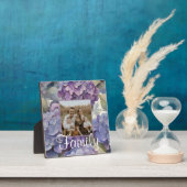 Plaque Photo Elégante aquarelle bleu violet poussiéreuse (Insitu)