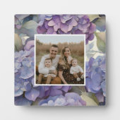 Plaque Photo Elégante aquarelle bleu violet poussiéreuse (Devant)