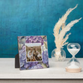 Plaque Photo Elégante aquarelle bleu violet poussiéreuse (Insitu)