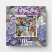 Plaque Photo Elégante aquarelle bleu violet poussiéreuse (Devant)