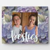 Plaque Photo Elégante aquarelle bleu violet poussiéreuse (Devant)