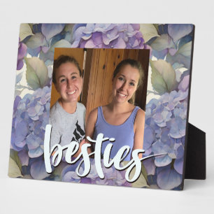 Plaque Photo Elégante aquarelle bleu violet poussiéreuse