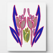 Plaque Photo Elégante aquarelle Rose Imprimer (Devant)