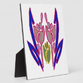 Plaque Photo Elégante aquarelle Rose Imprimer (Côté)