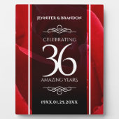 Plaque Photo Élégante célébration du 36e anniversaire du Mariag (Devant)