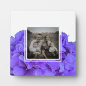 Plaque Photo Elégante lavande violette lilas hydrangées florale (Devant)