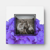 Plaque Photo Elégante lavande violette lilas hydrangées florale (Devant)