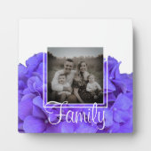 Plaque Photo Elégante lavande violette lilas hydrangées florale (Devant)
