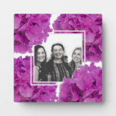 Plaque Photo Elégante magenta rose hydrangée florale roses (Devant)