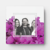 Plaque Photo Elégante magenta rose hydrangée florale roses (Devant)