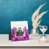 Plaque Photo Elégante magenta rose hydrangée florale roses (Insitu)