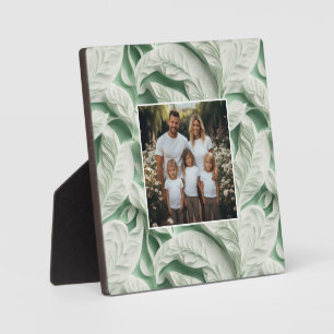 Plaque Photo Elégante photo botanique blanche victorienne