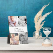 Plaque Photo Élégante typographie moderne Collage photo (Côté)