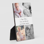 Plaque Photo Élégante typographie moderne Collage photo (Côté)