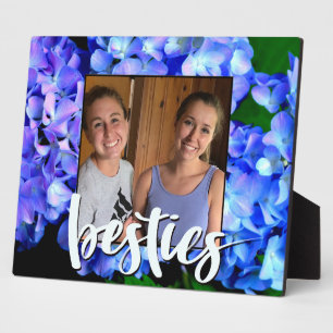 Plaque Photo Elégantes hydrangées florales violettes bleues