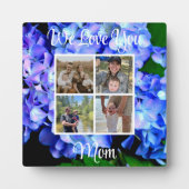 Plaque Photo Elégantes hydrangées florales violettes bleues (Devant)