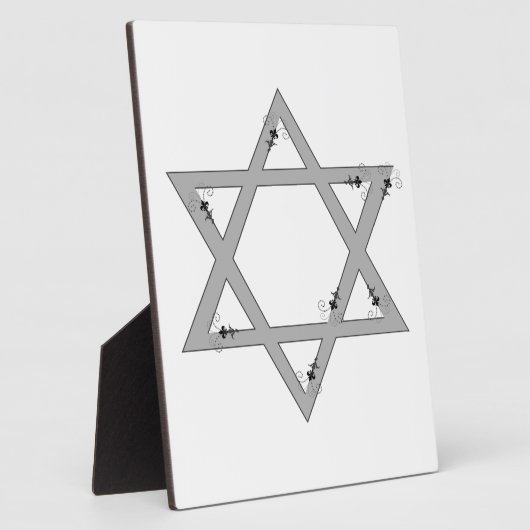 Plaque Photo elegent star of david (Côté)