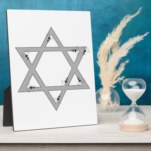 Plaque Photo elegent star of david (Côté)