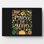 Plaque Photo Éléments de fête mignons de la fête Cinco De Mayo (Devant)